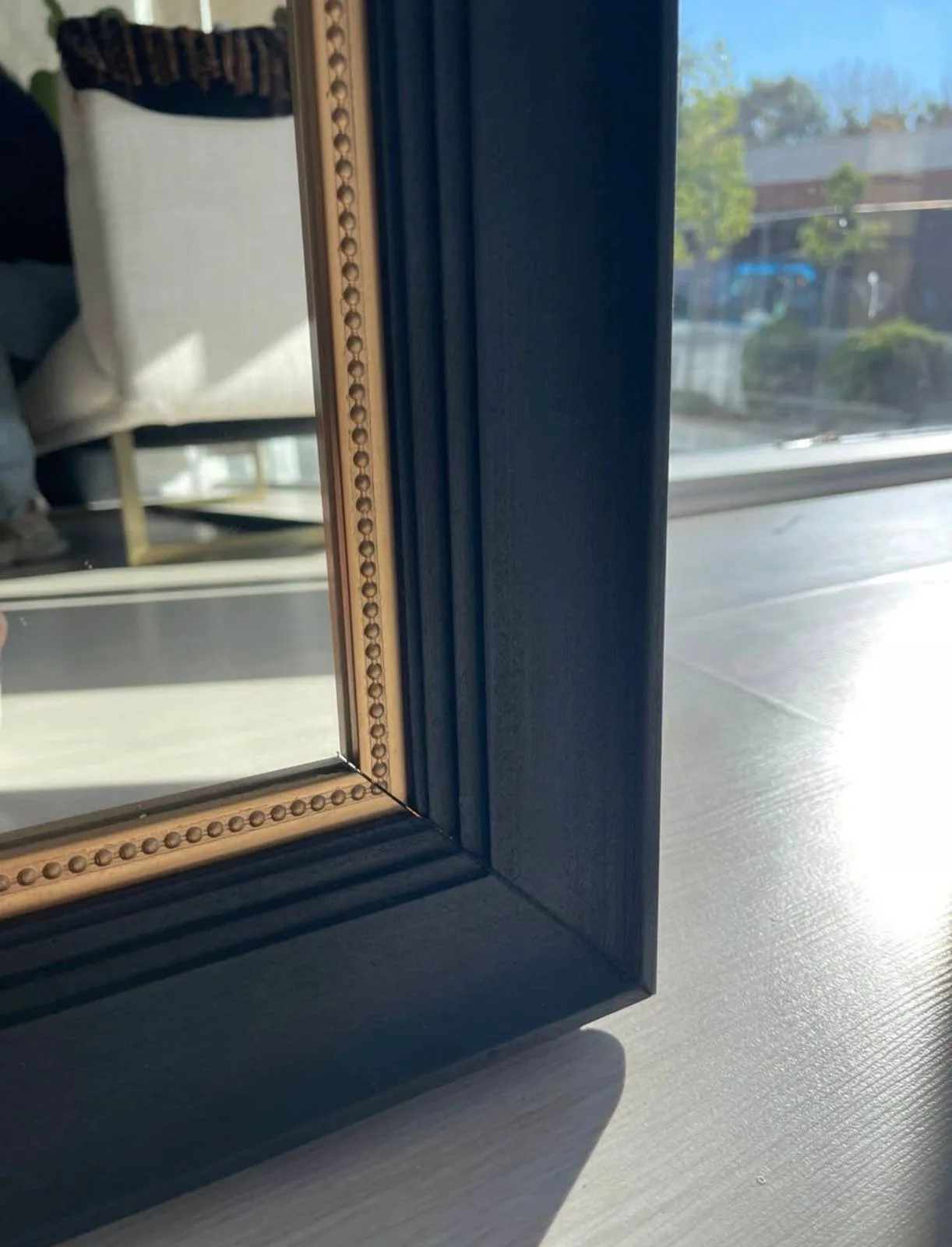 Espejo moldura madera. — vista 4