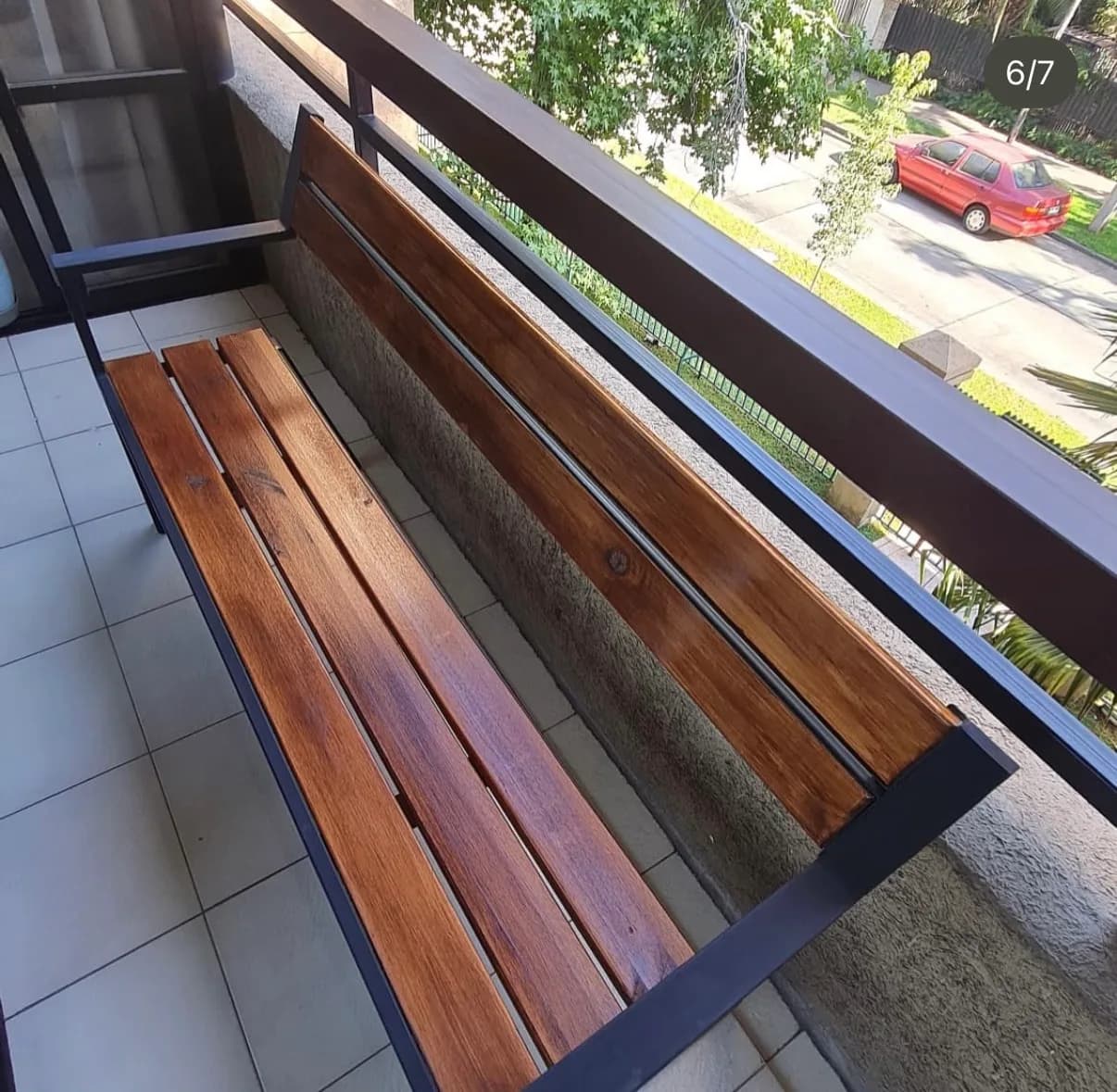 Banca para terraza o jardin — vista 3