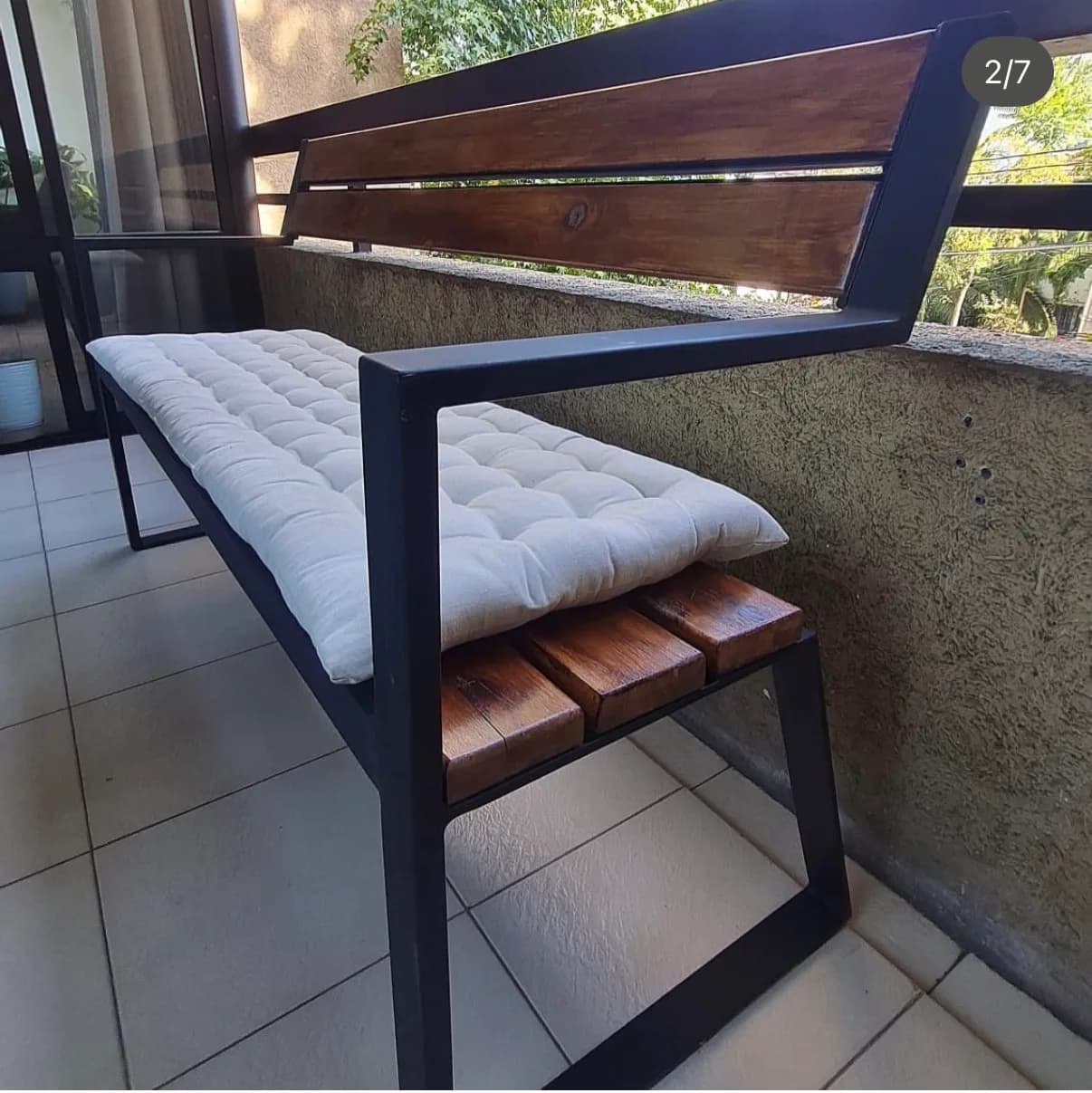 Banca para terraza o jardin — vista 7