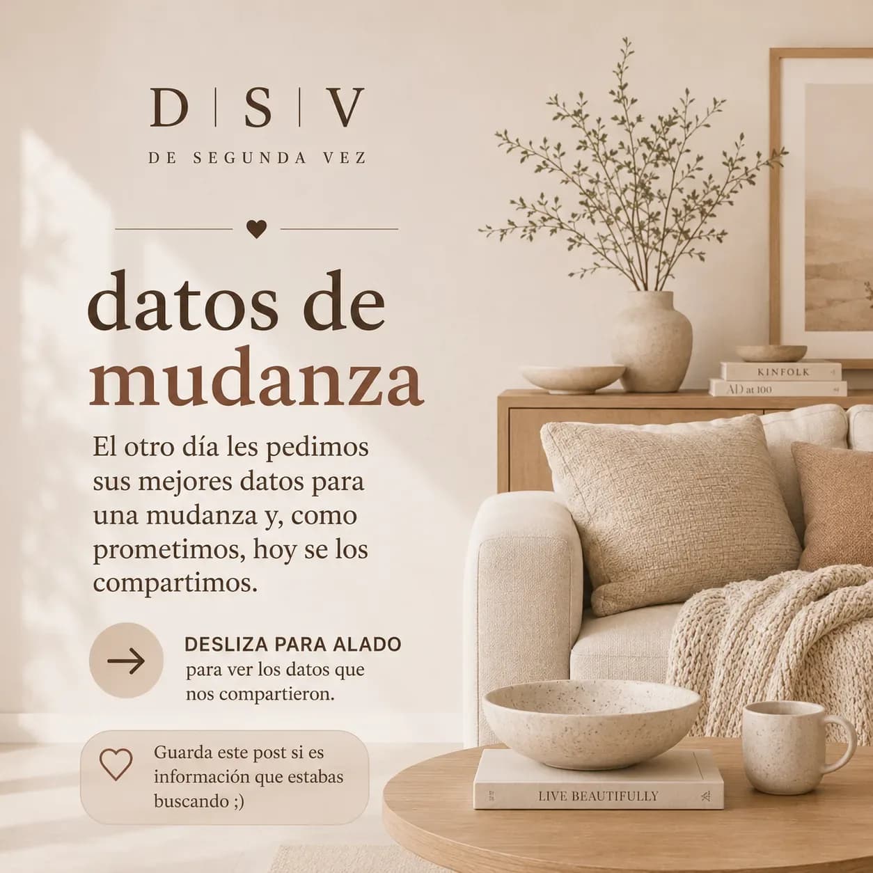 Datos de mudanza