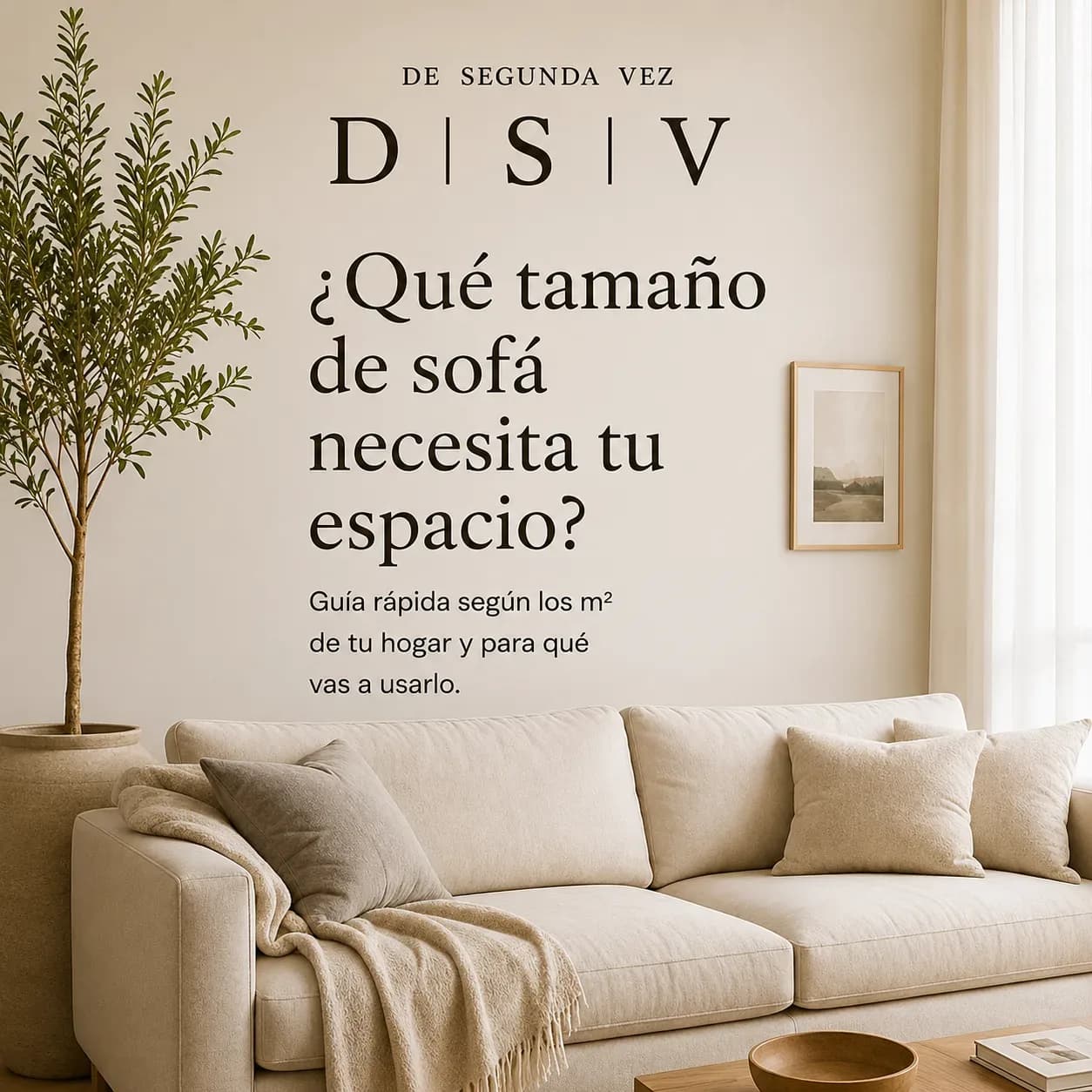 ¿Qué tamaño de sofá necesita tu espacio?