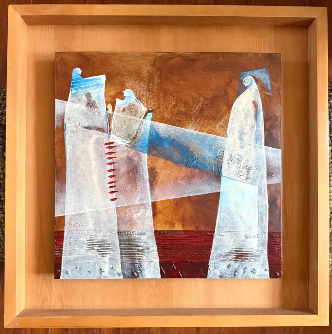 Cuadro enmarcado en madera. — Cuadros y arte