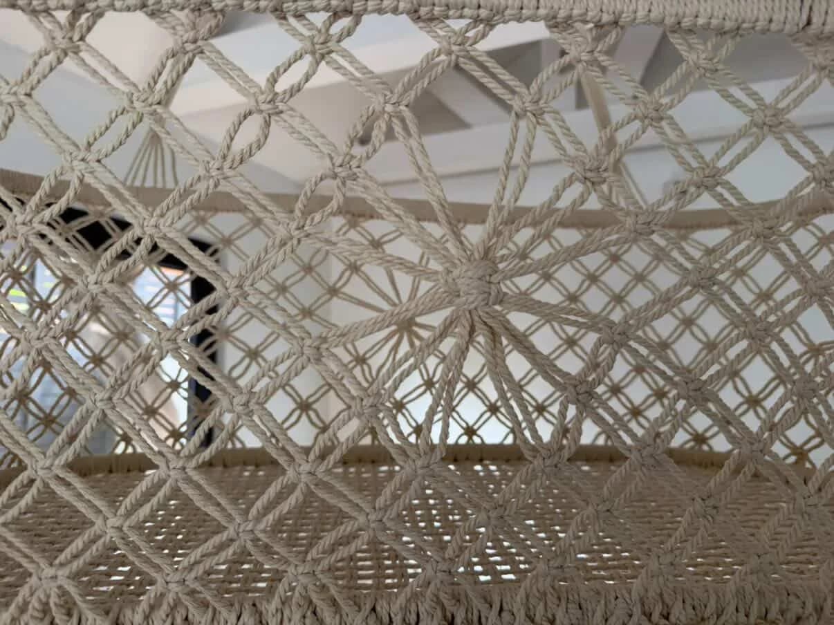 Cuna de macrame colgante. — vista 5