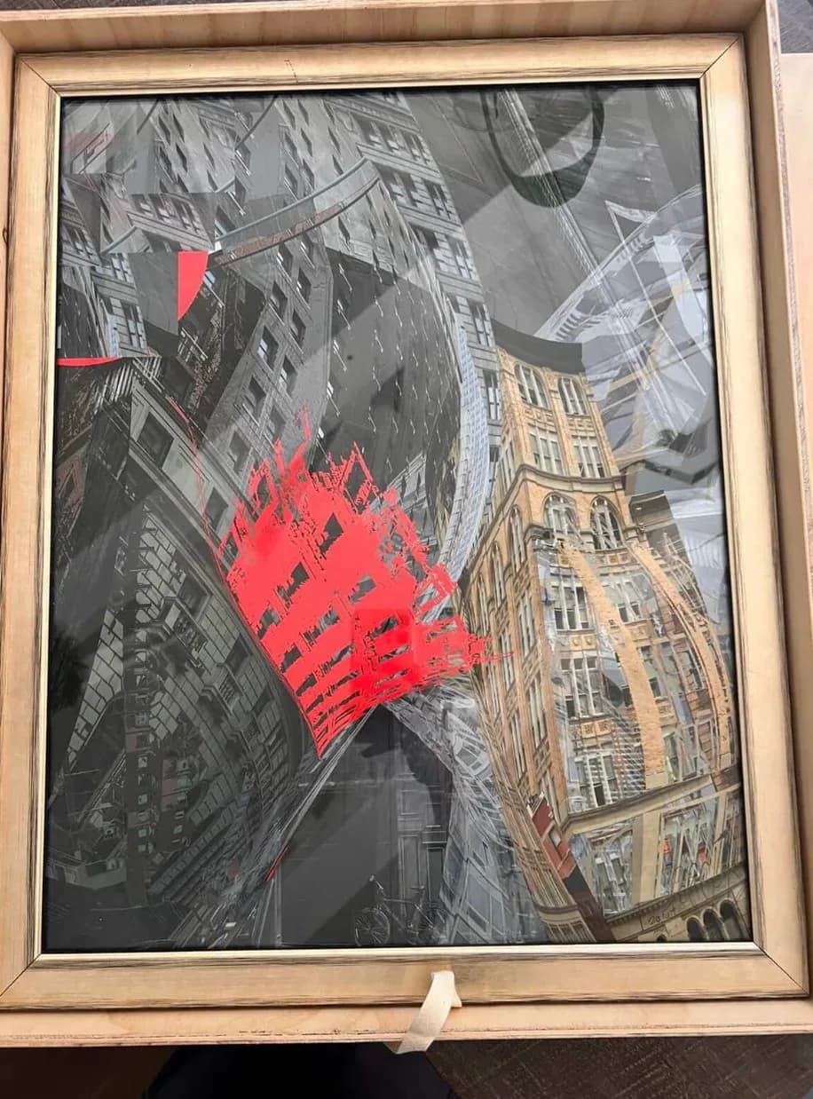 Grabado glicee del artista Carlos Eguiguren.