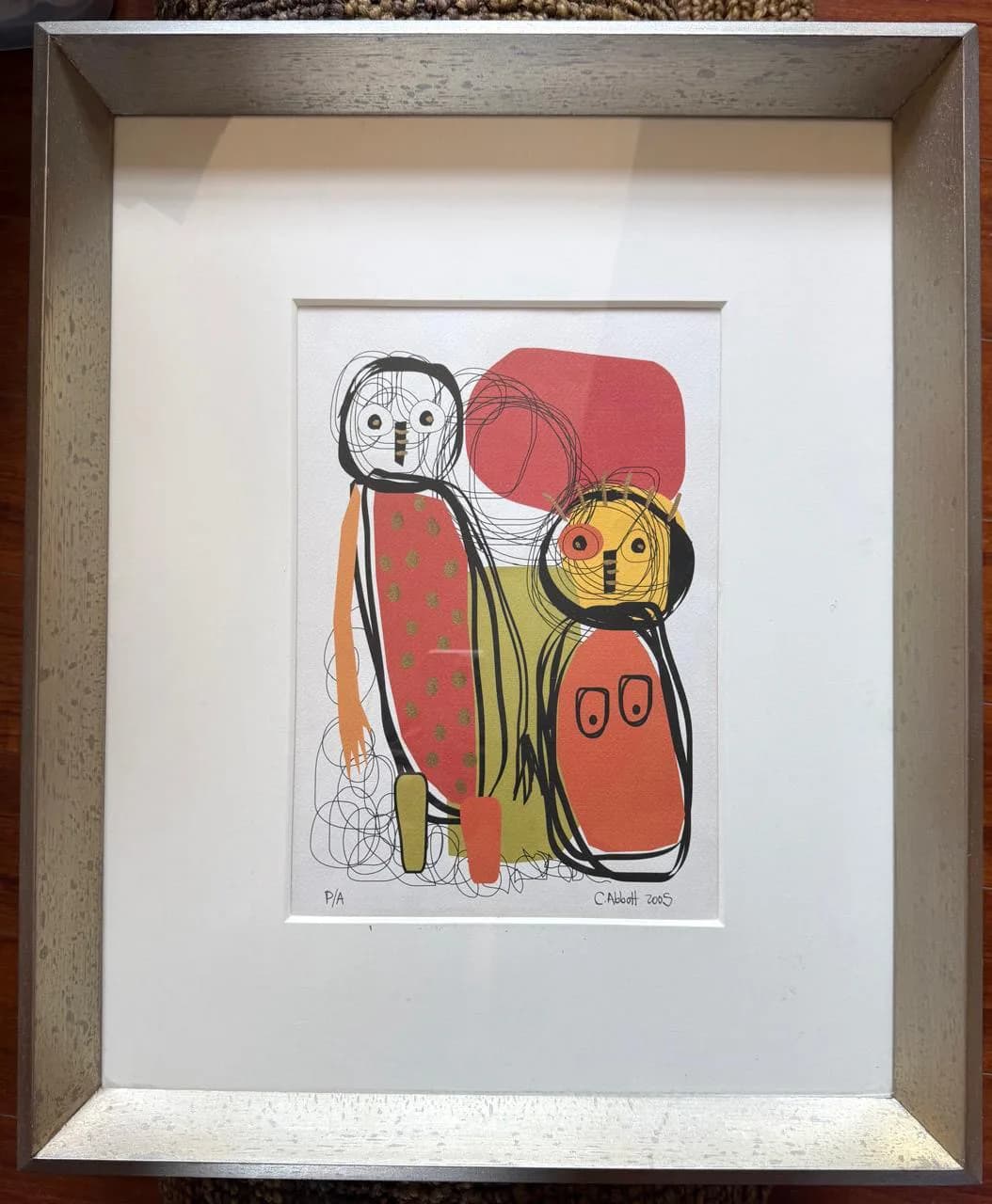 Grabado prueba de autor de Catalina Abbott — vista 3