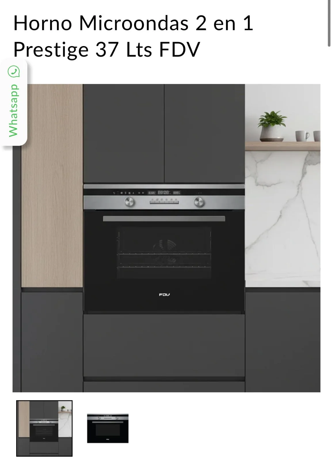 Horno Microondas FDV, nuevo. — Electrodomésticos