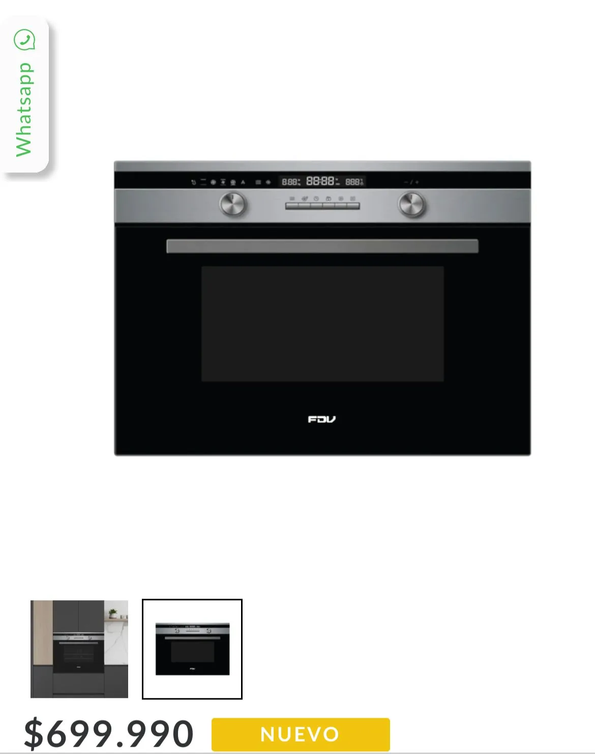 Horno Microondas FDV, nuevo. — vista 2