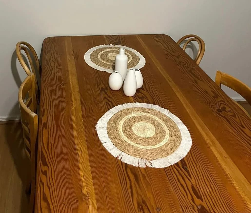 Mesa de comedor de pino oregon. — vista 2