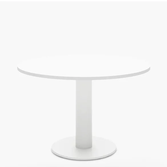 Mesa redonda con base de acero. — vista 2