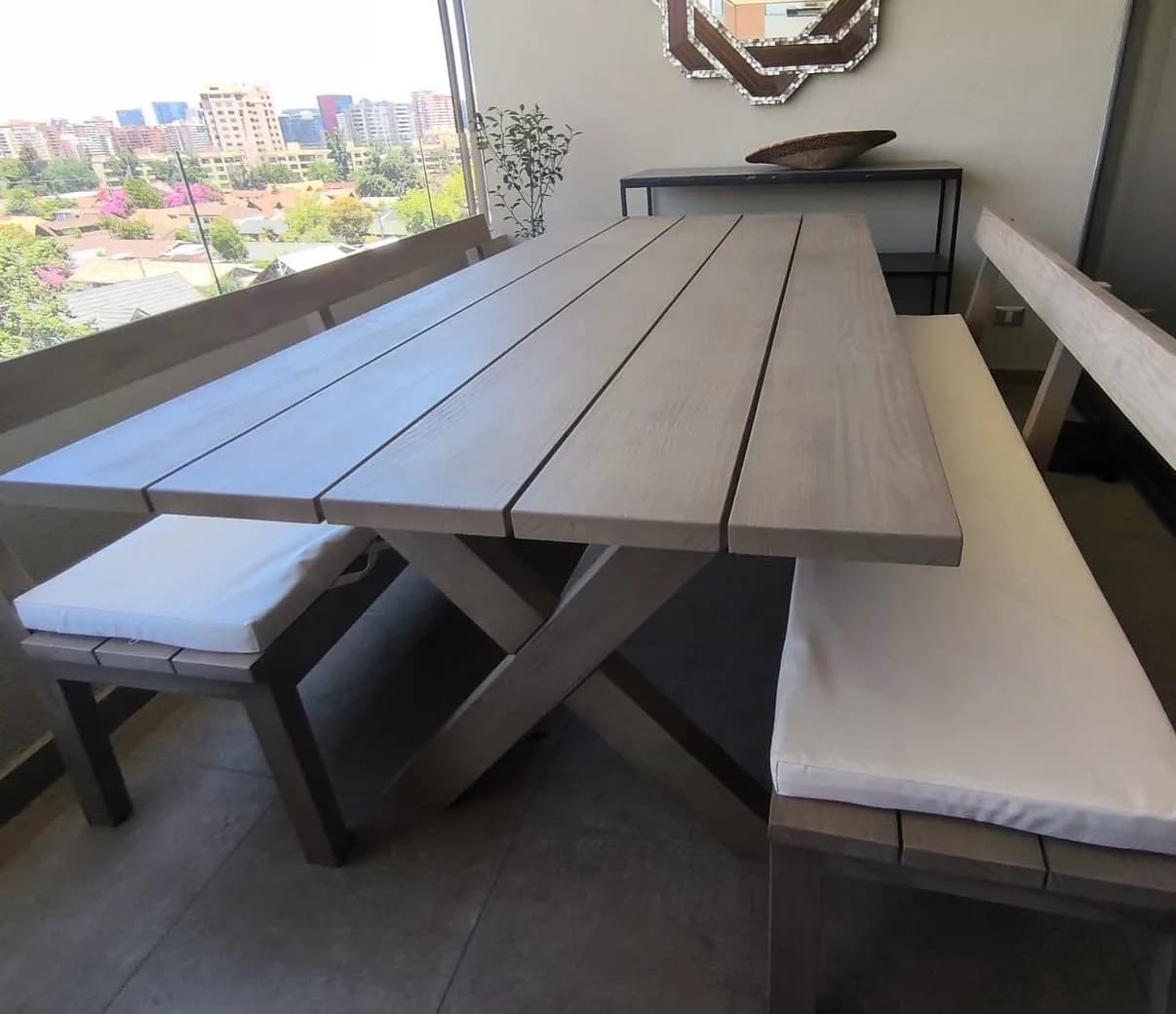 Mesa de comedor de terraza de Rustic CHIC. — vista 3