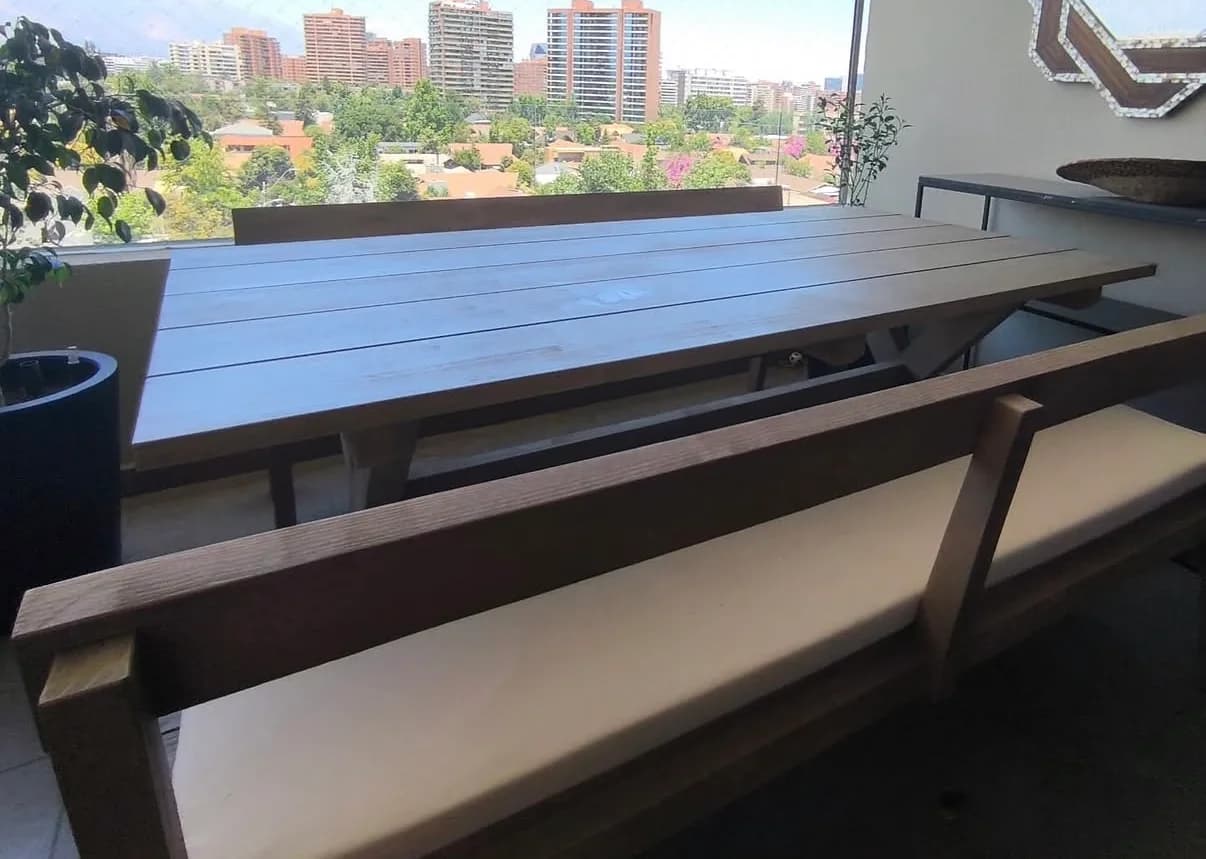 Mesa de comedor de terraza de Rustic CHIC. — vista 4