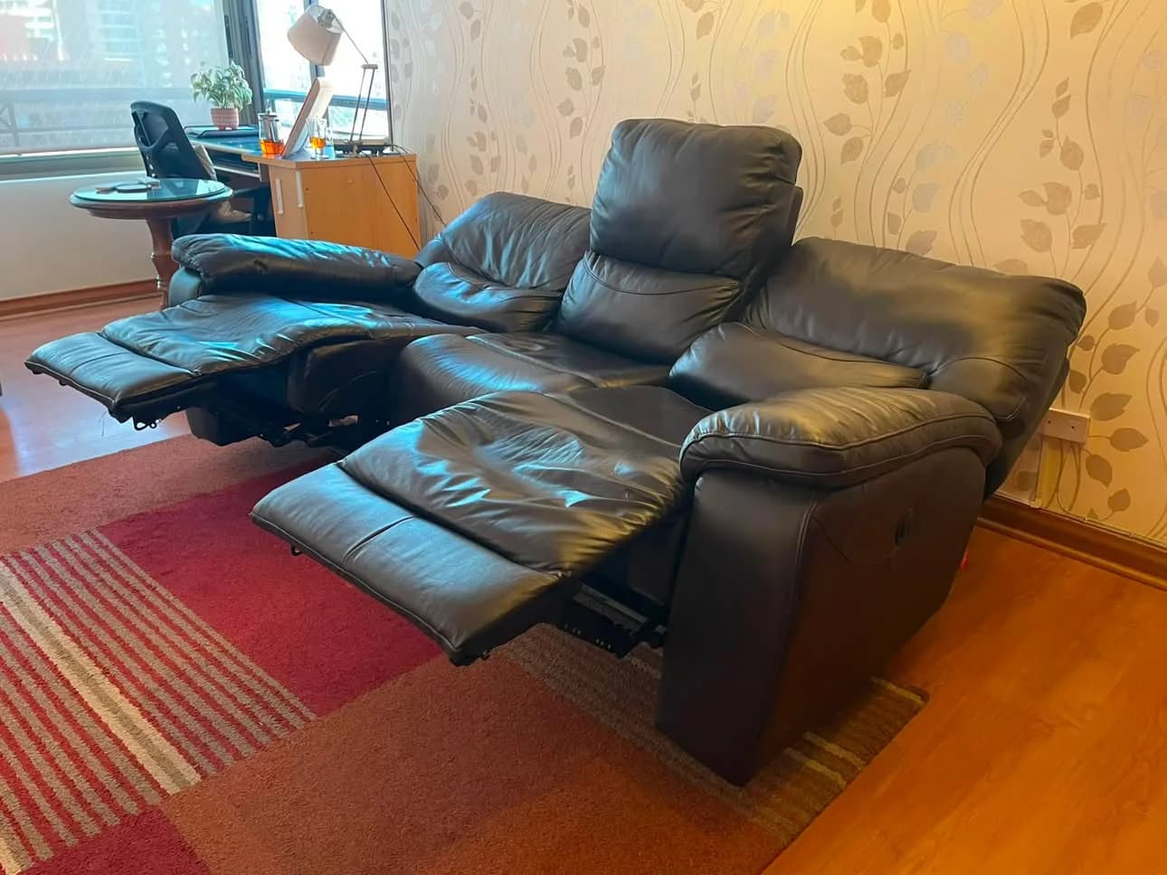 Sofa reclinable Rosen, 100% cuero. — vista 2