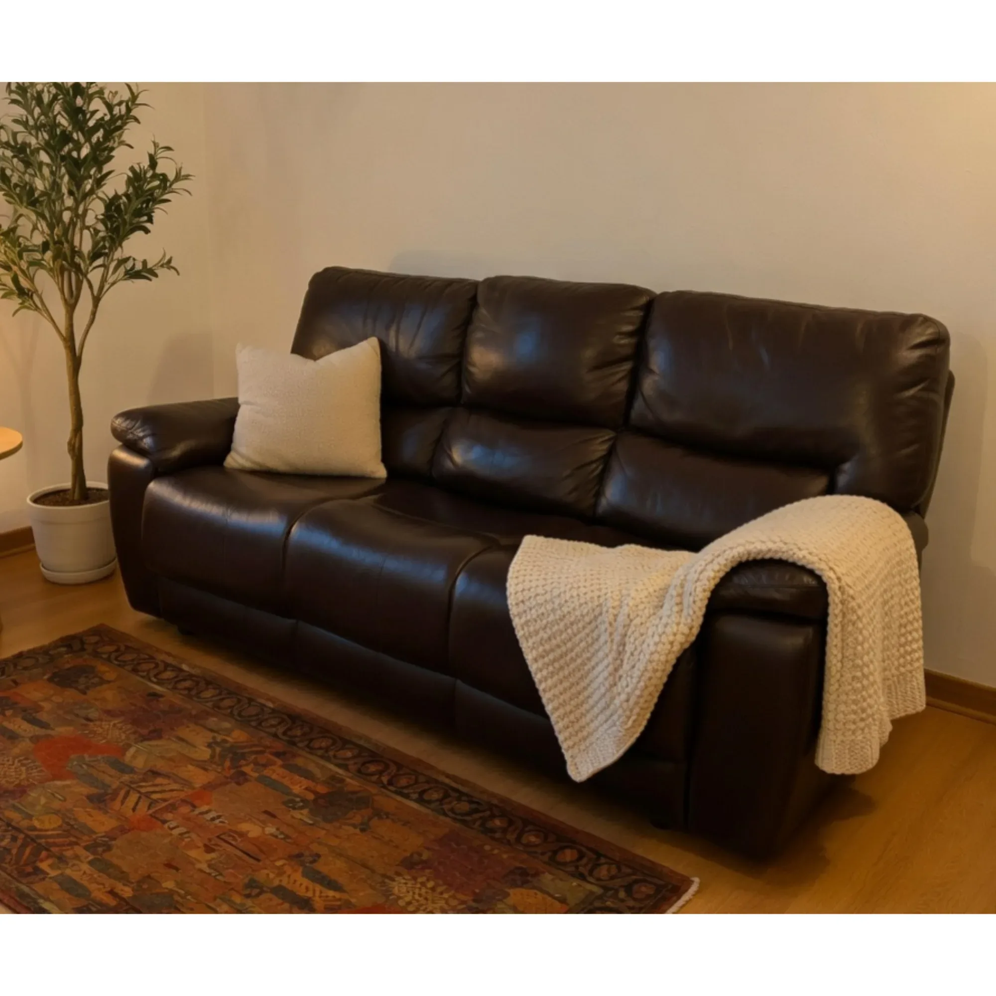 Sofa reclinable Rosen, 100% cuero. — vista 4