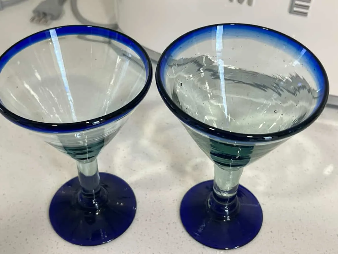 Juego de 12 copas vidrio Mexicanas. — vista 3