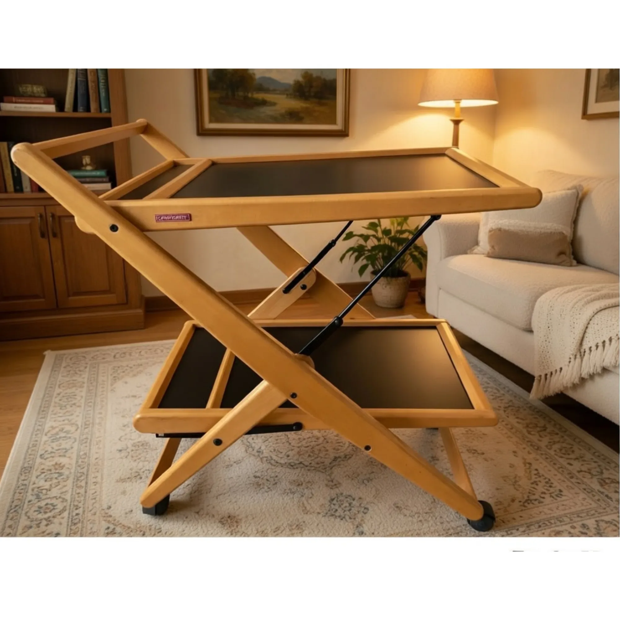 Bar plegable de madera. — Bares y carros