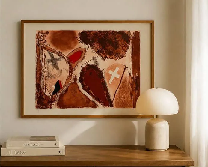Precioso grabado de Josep Guinovart. — Cuadros y arte