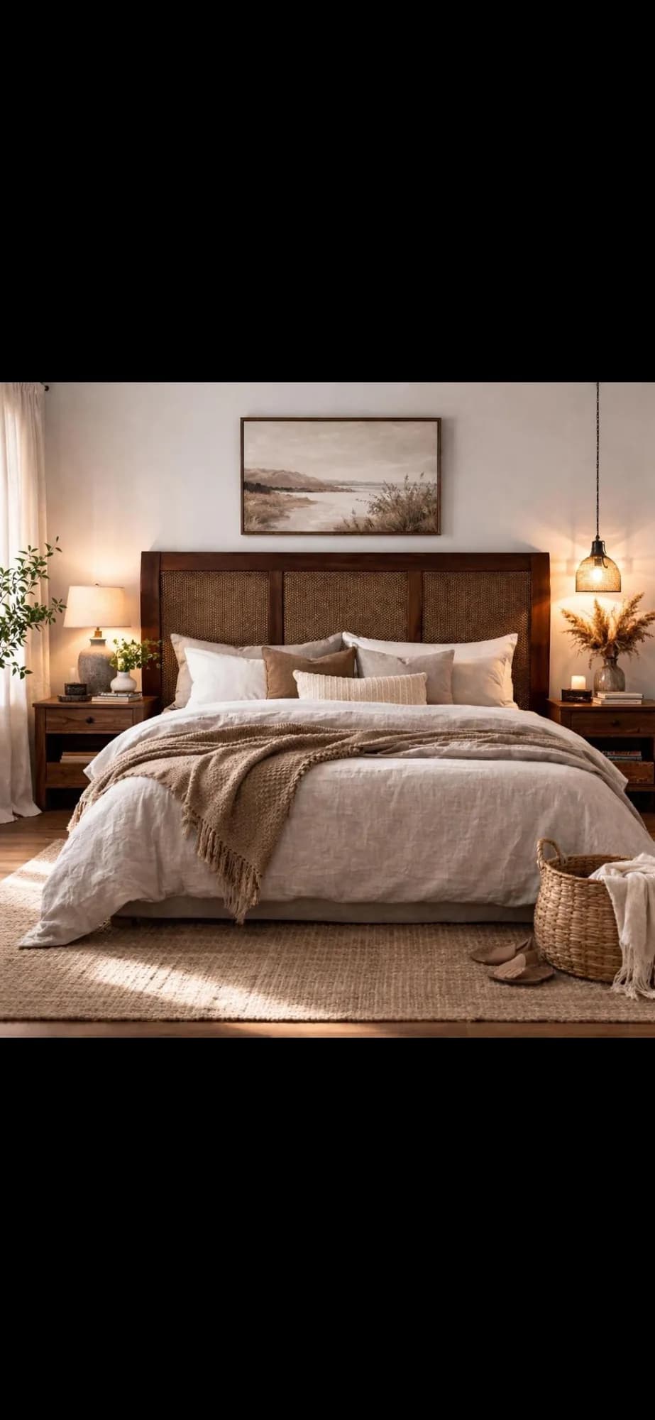 Respaldo para cama king. — Camas