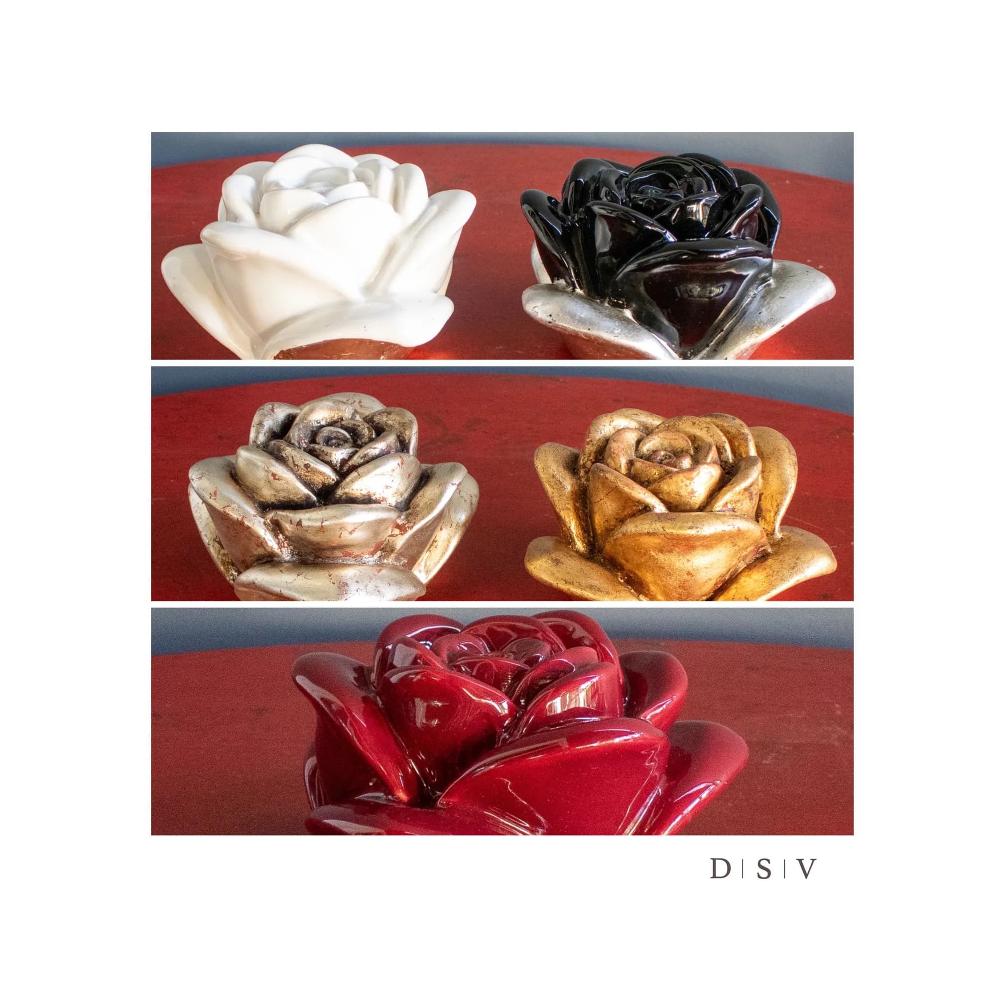 Rosas ceramica esmaltada. — Cerámica y figuras