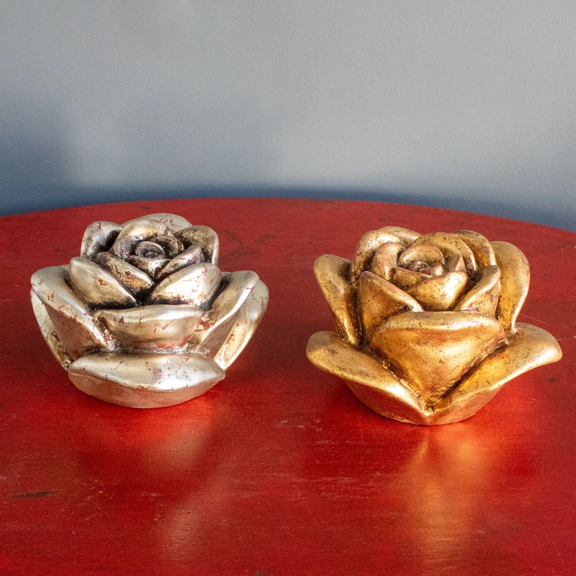 Rosas ceramica esmaltada. — vista 6