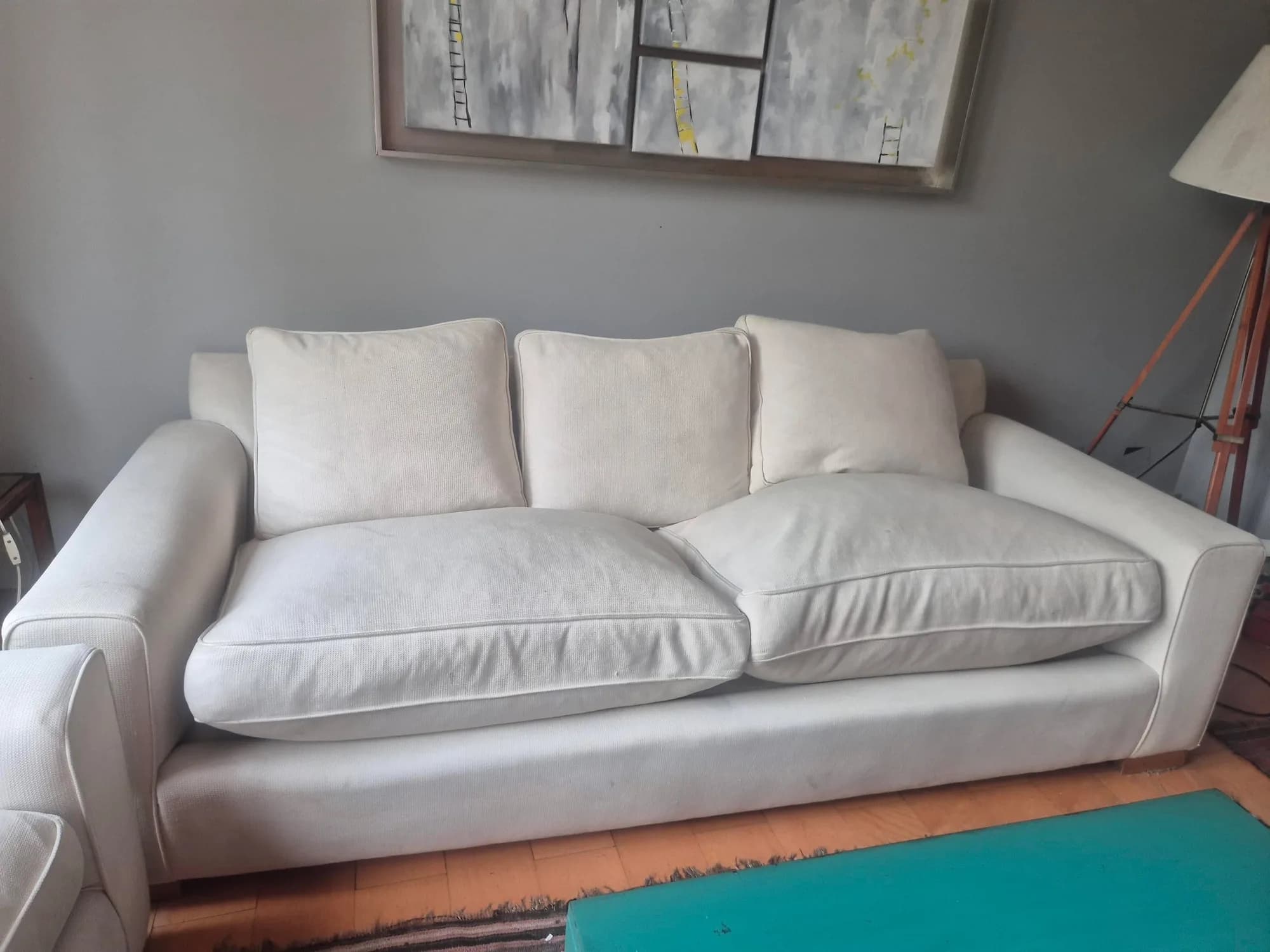 Sofa con tapiz d Le Cotonnier. — Sofás