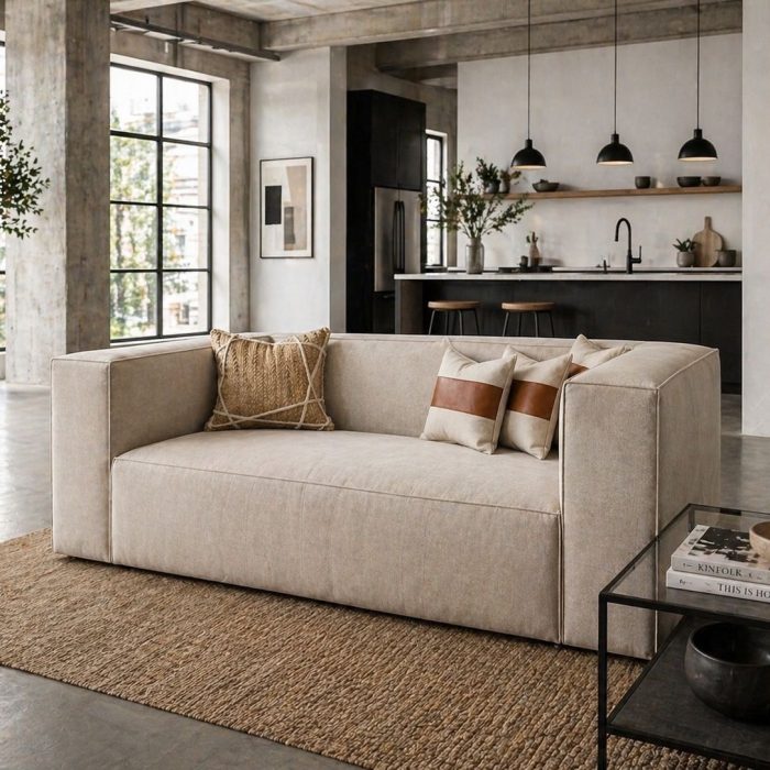 Sofa nuevo de la tienda Cuero Design.